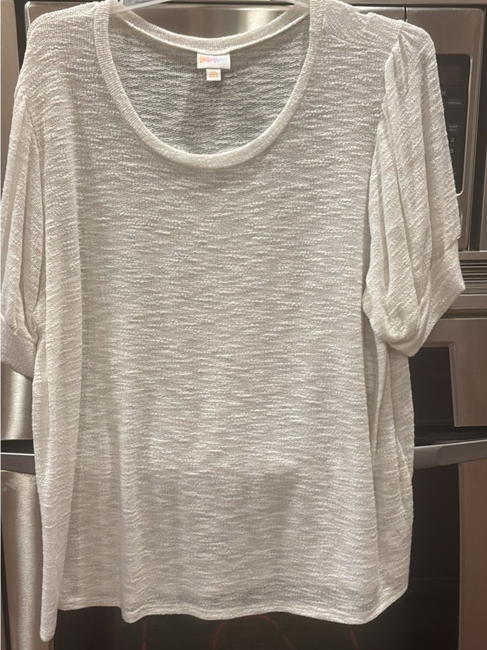 Light Short Sleeve Knit Top - Unbranded